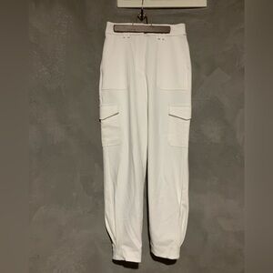 Express White Utility Cargo Pants - Modern Streetwear